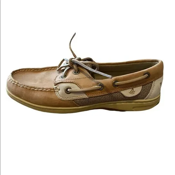 NWOT Sperry Boat Shoes Size 6.5 Tan - Picture 1 of 7